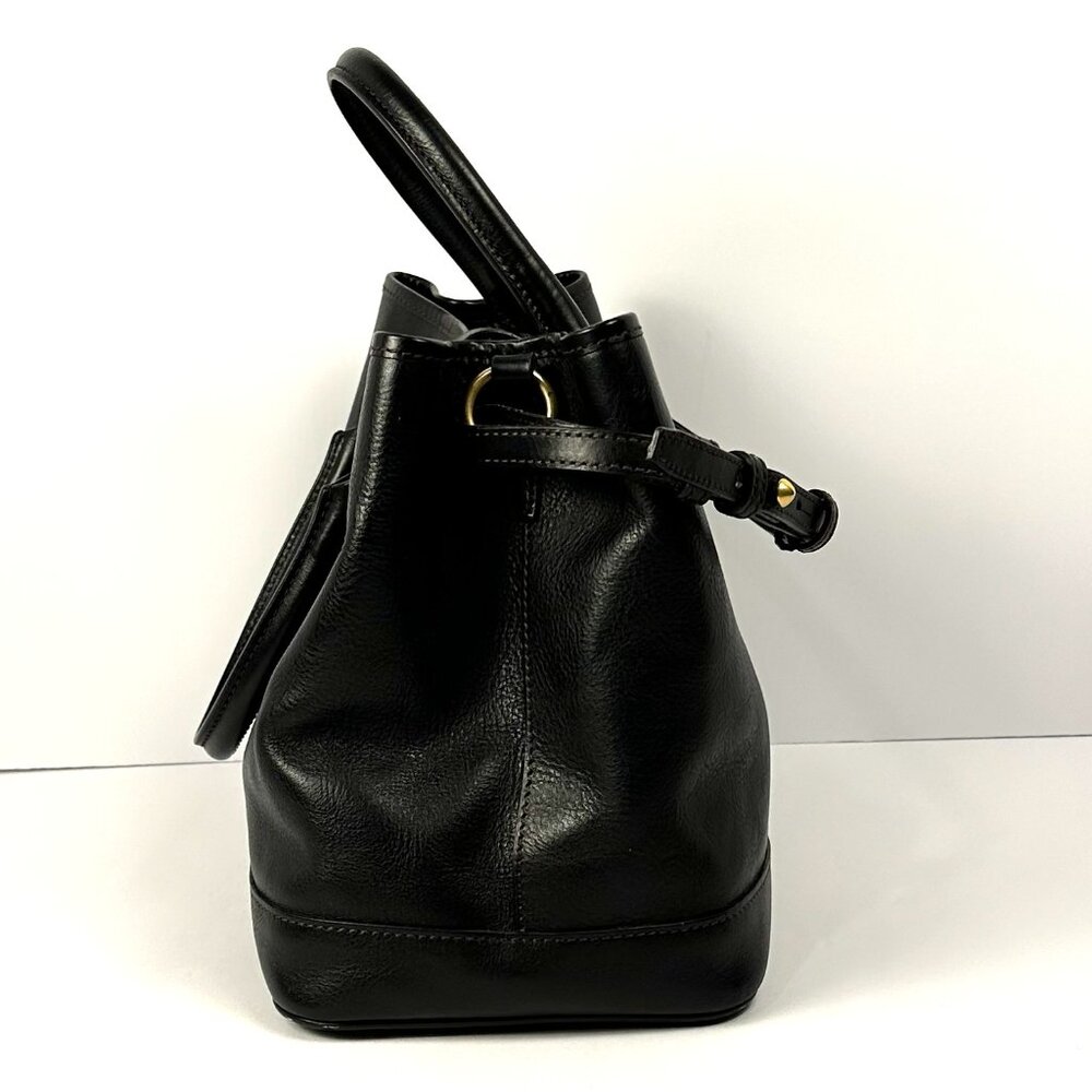 Dooney & Bourke Black Florentine Leather Perry Satchel NWT - Picture 6 of 10